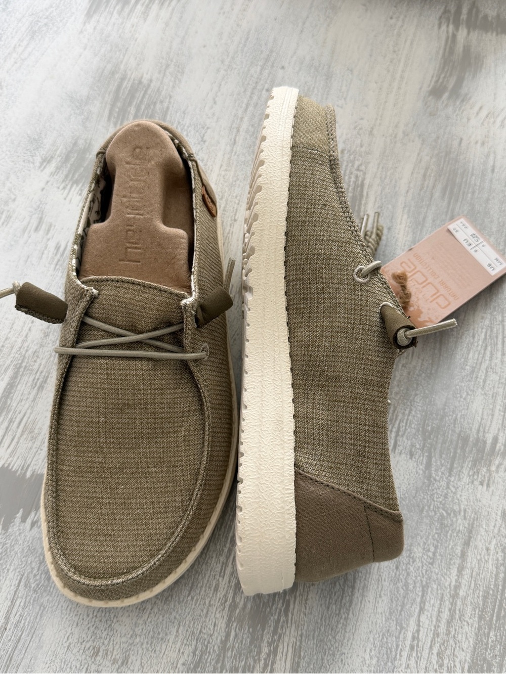 Hey Dude Slip-On Loafers in olive - Picture 3 of 6